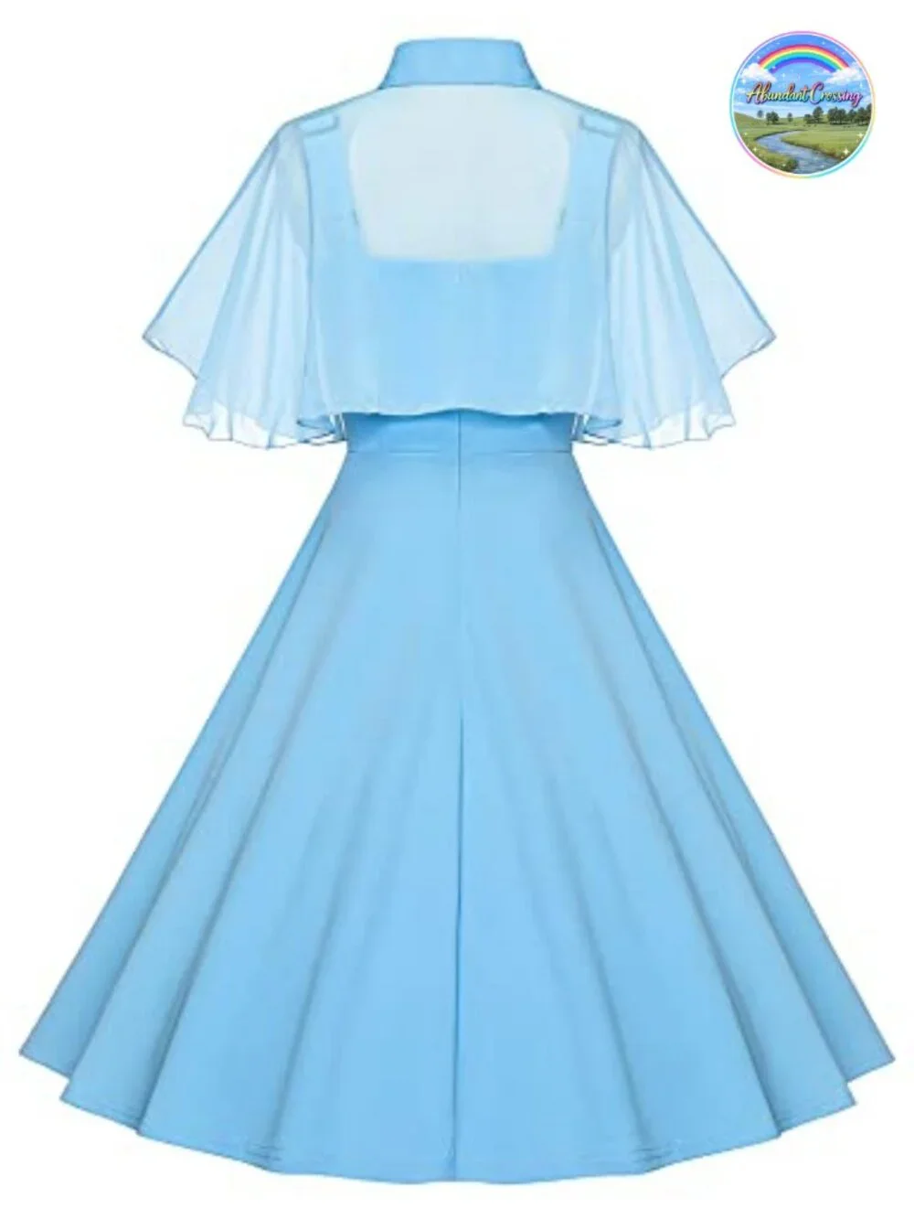 1950s Vintage Swing Cocktail Dress Chiffon Shawl Pockets Cosplay